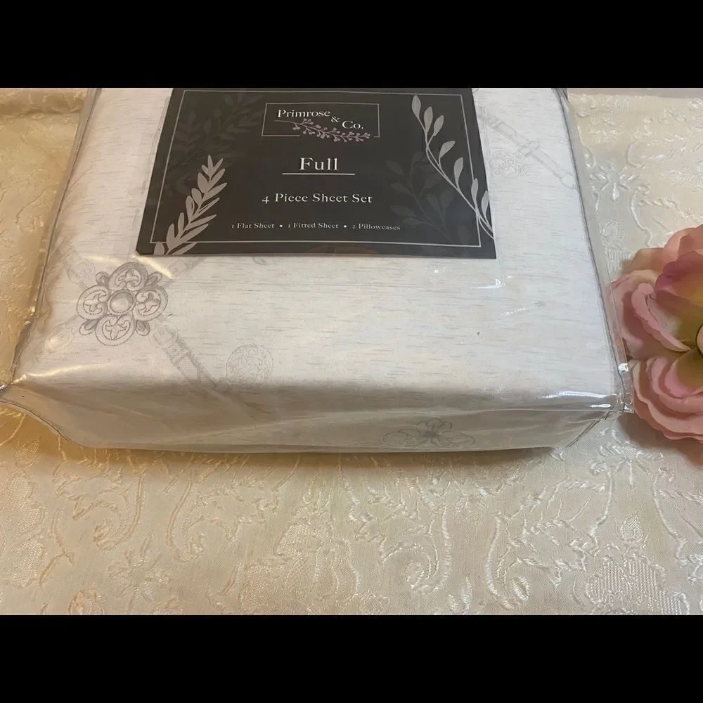 💥Primrose & Co.4 Piece floral sheet Set Full
